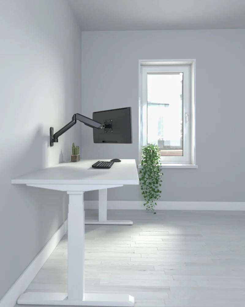 Supporto a Muro con Molla per TV 17-32'' Estensione 55,1 cm TECHLY - immagine 6