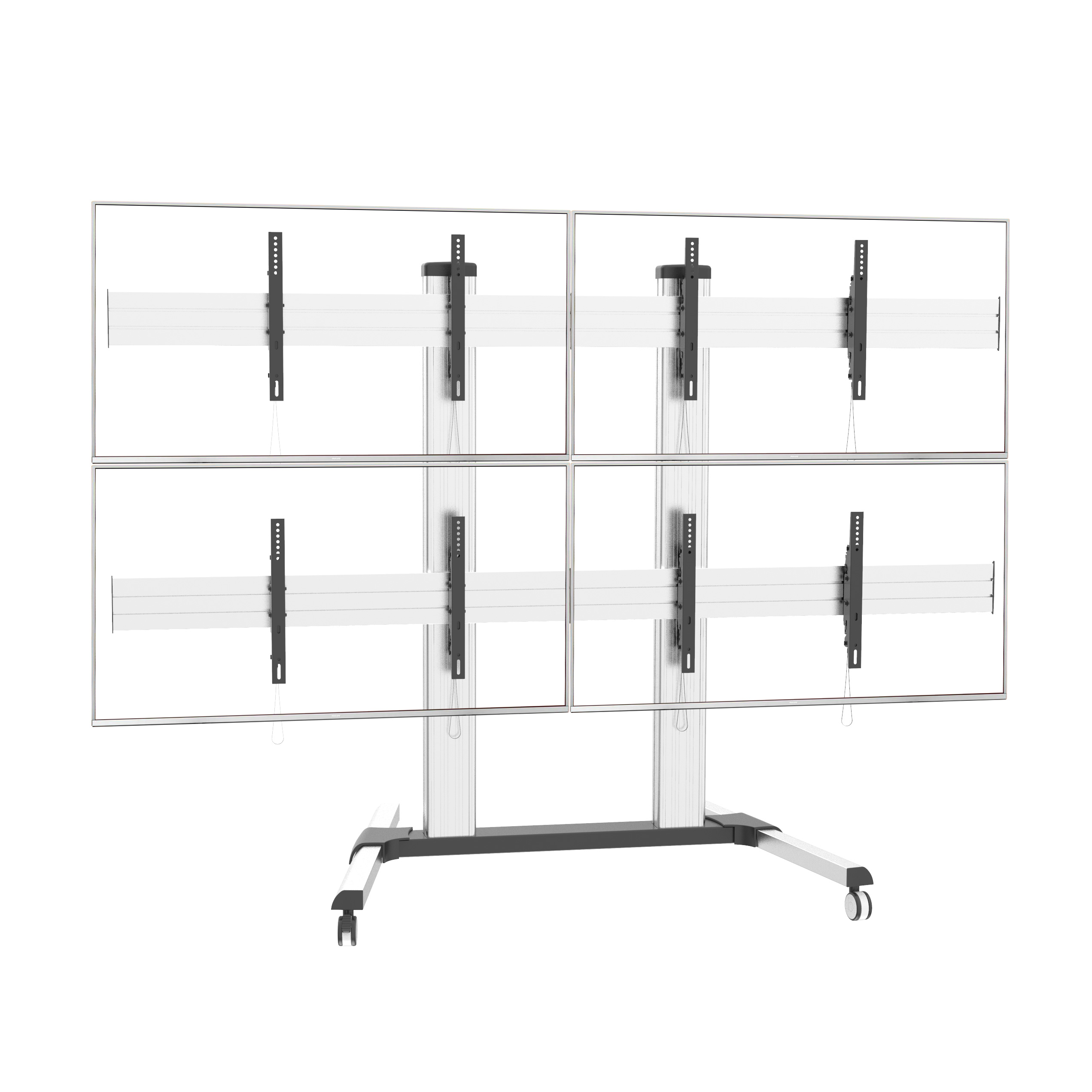 Supporto a Pavimento per 4 TV LCD/LED 32-60'' per Video Wall TECHLY - immagine 6