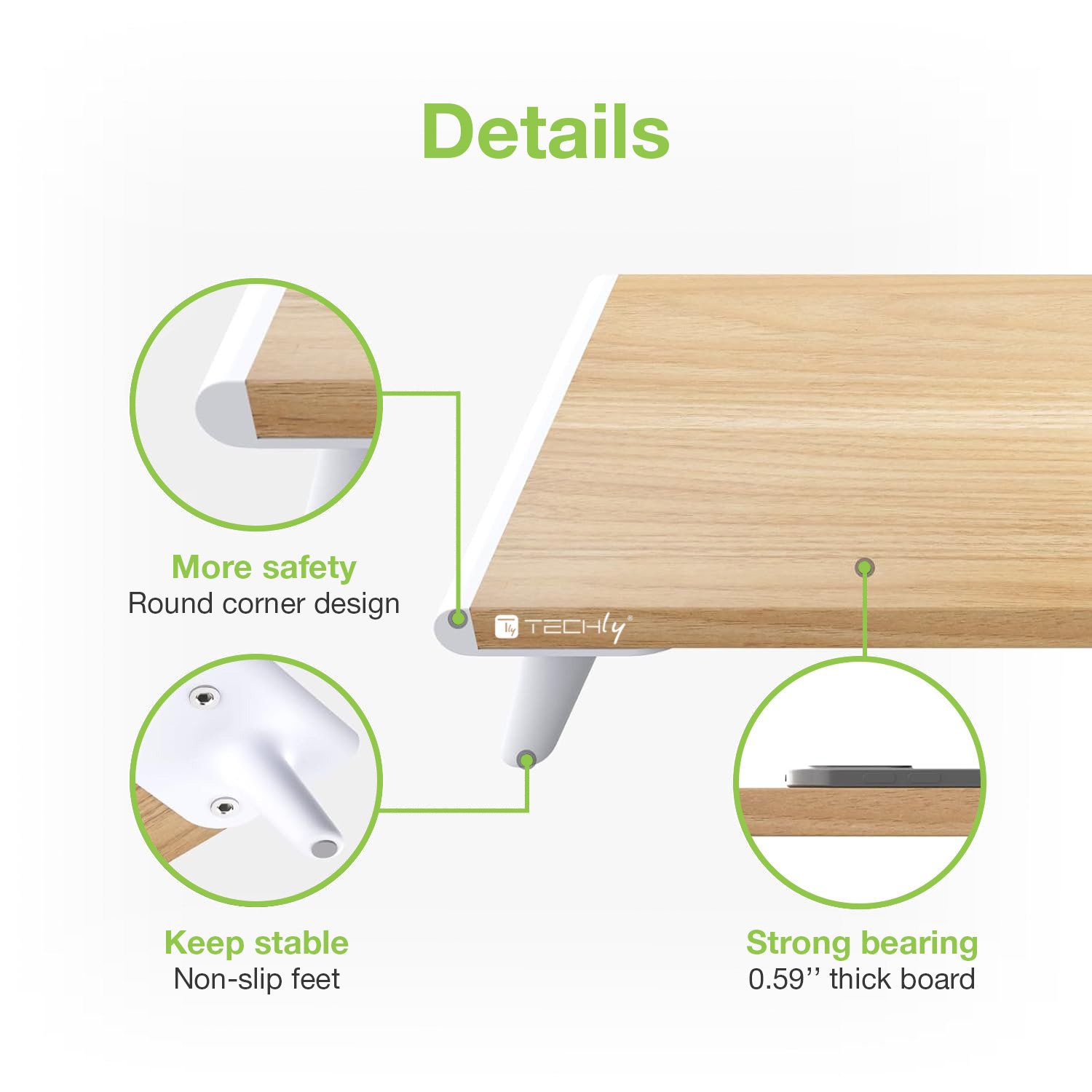 Supporto per Monitor Universale ed Ergonomico TECHLY - immagine 7