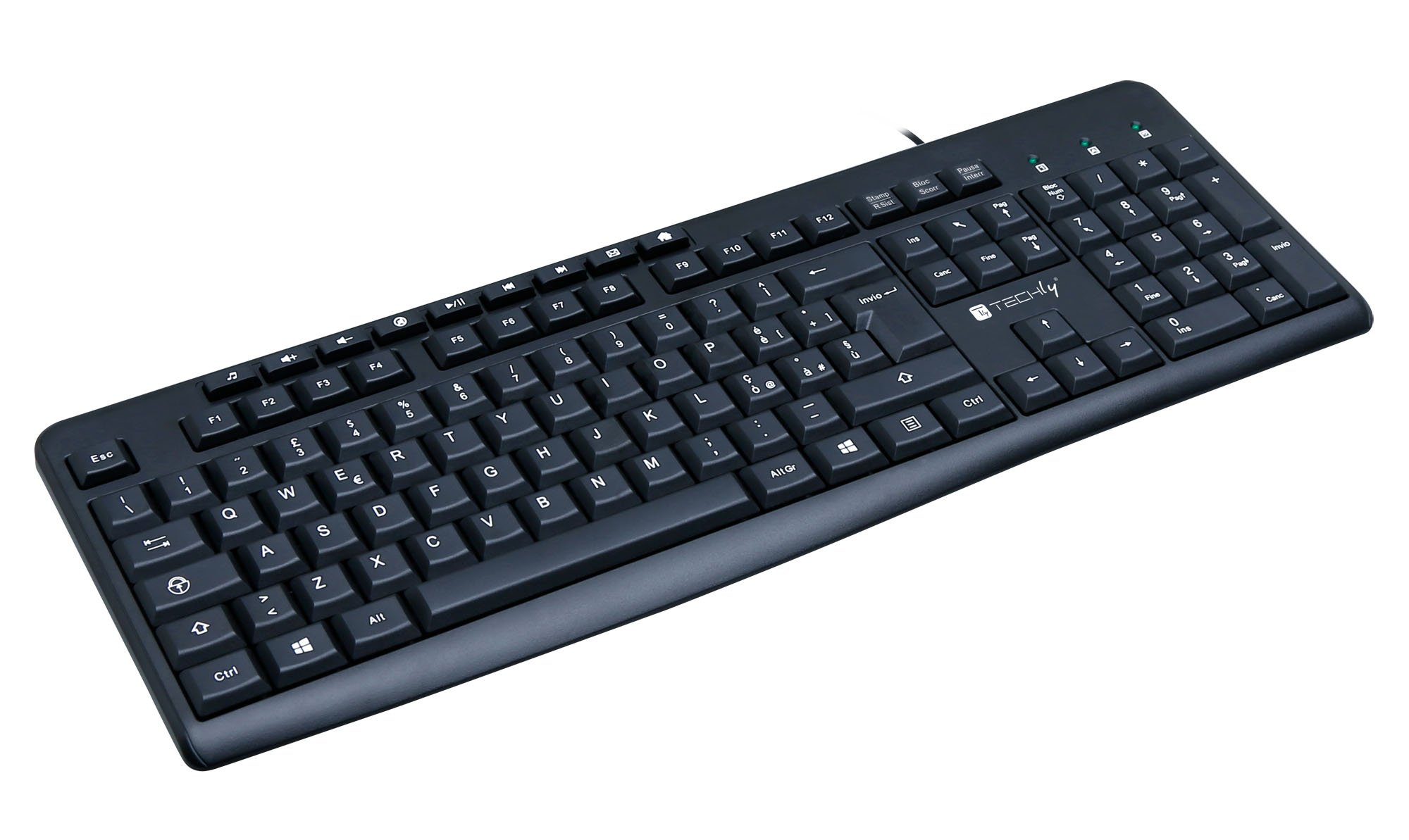 Tastiera USB 104 Tasti + 9 Multimediali TECHLY - immagine 6