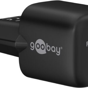 Alimentatore Caricatore Rapido USB-C&trade; PD GaN Nano 20W 3A Nero GOOBAY