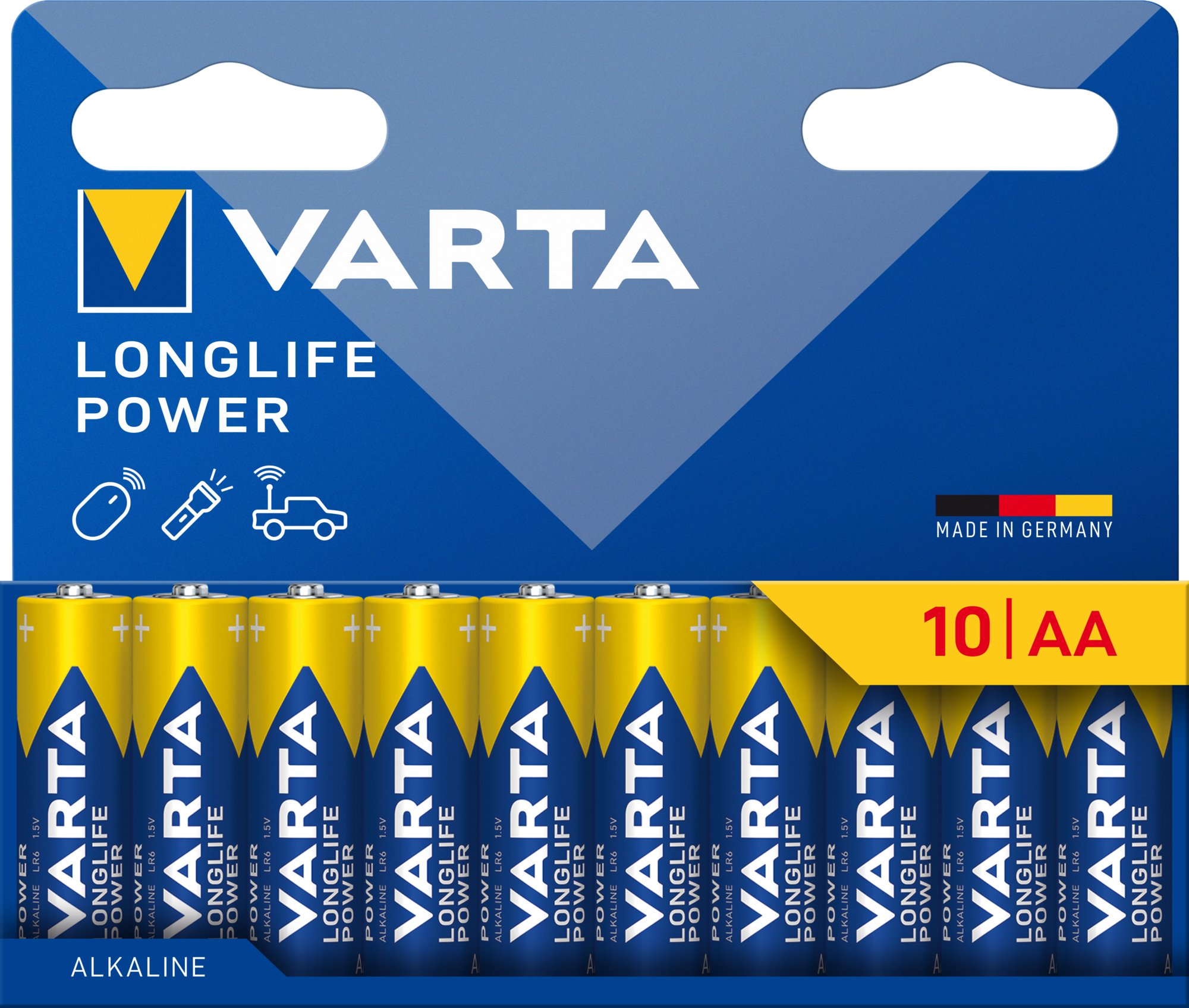 Confezione 10 Batterie Varta Longlife Power Stilo AA VARTA