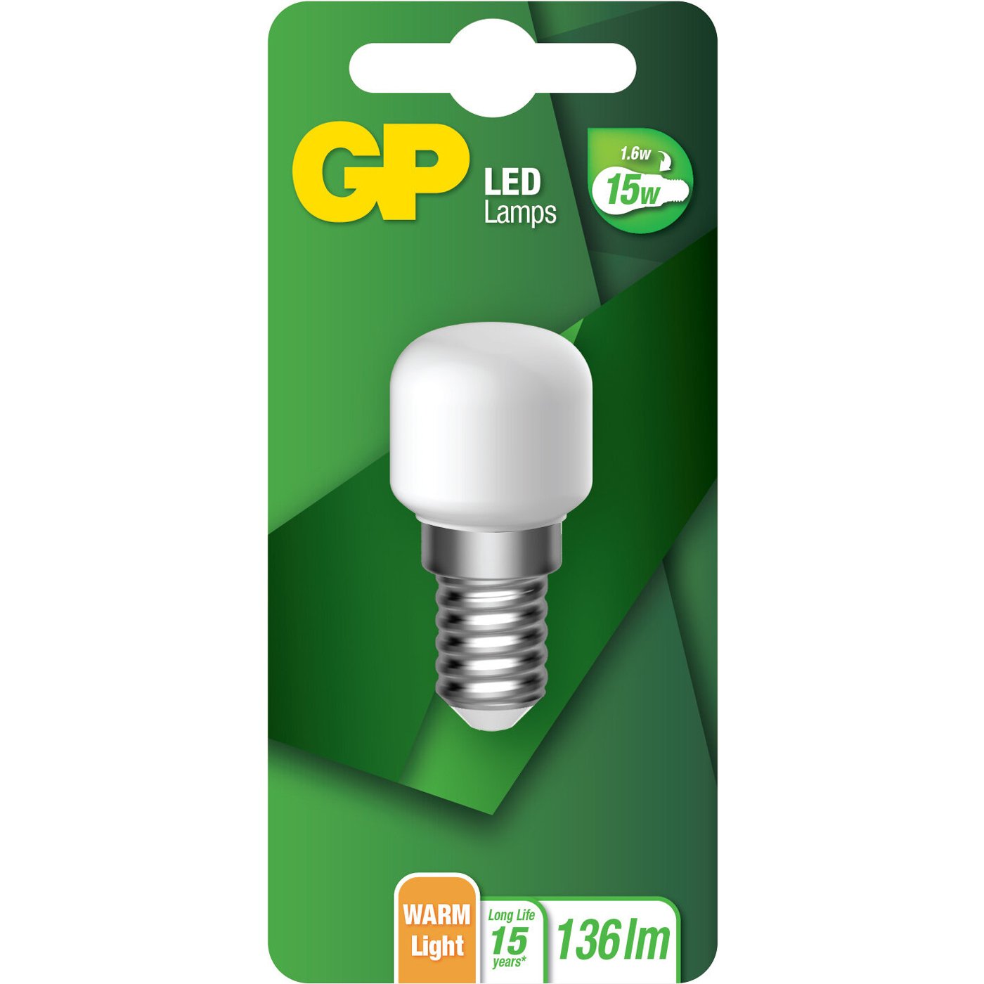 Lampadina LED T25 E14 1,6W 136lm, 085492-LDCE1 GP BATTERIES
