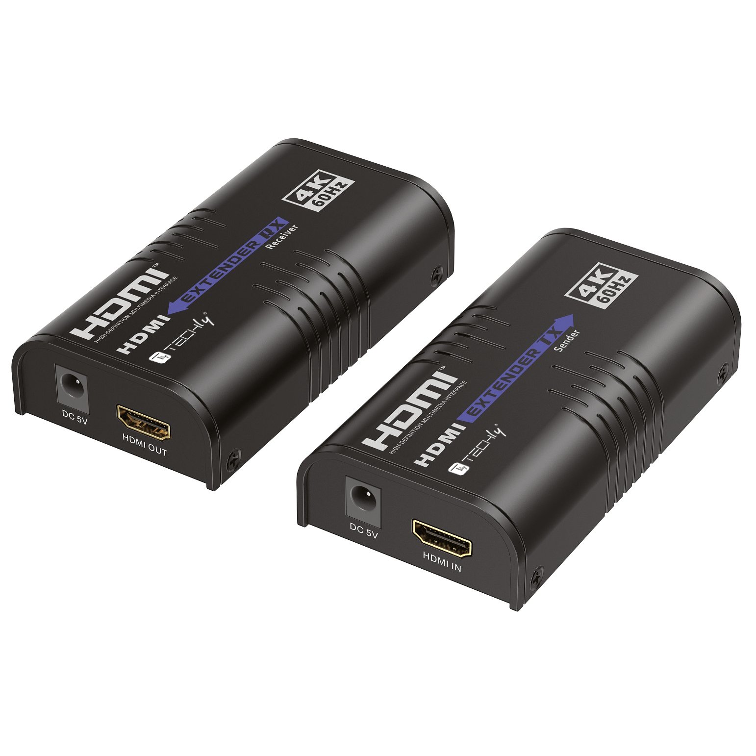 Extender HDMI over IP 4K@60Hz su Cavo Cat.6 fino a 120m TECHLY