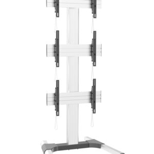 Supporto a Pavimento per 3 TV LCD/LED 32-55'' per Video Wall TECHLY