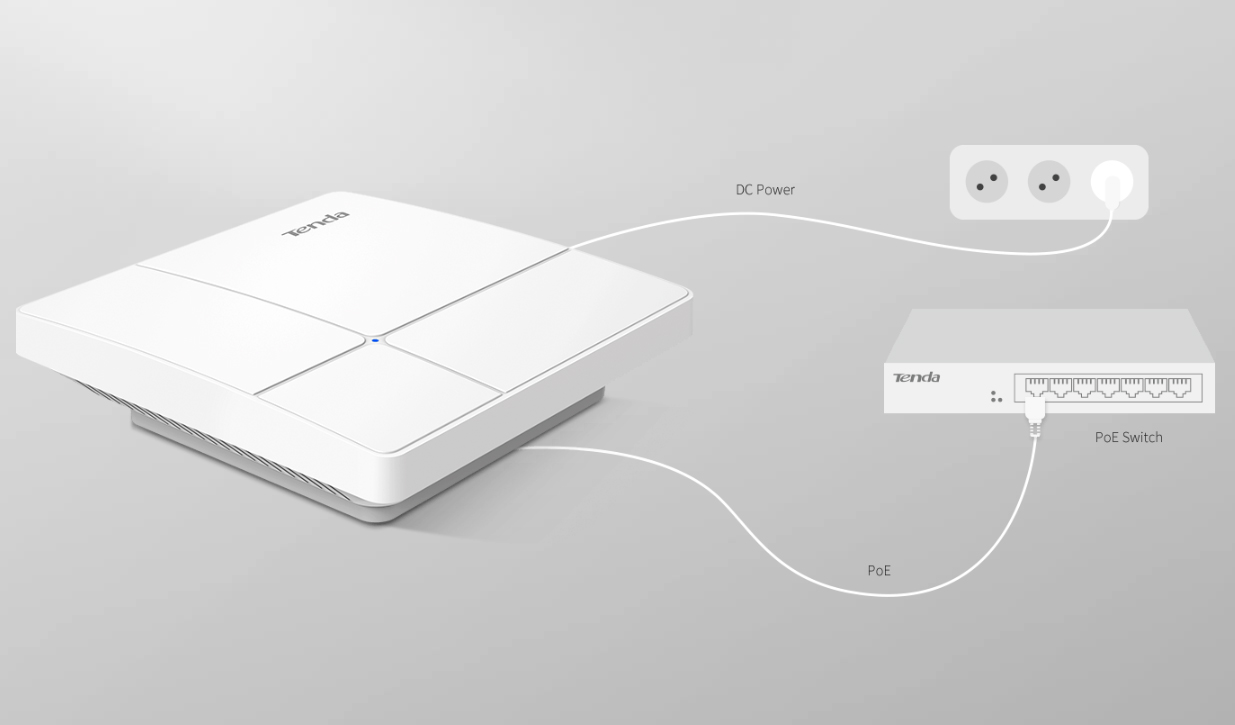 Access Point Wireless da Soffitto AC1200 Dual Band Gigabit Wave 2, I24 TENDA - immagine 7