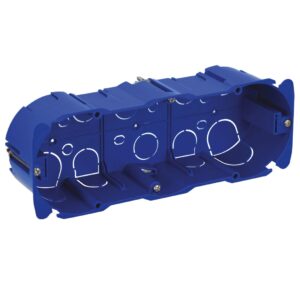 Scatola Rettangolare da Incasso per Pareti Cave 7 moduli S44 e 6 moduli S45 AVE
