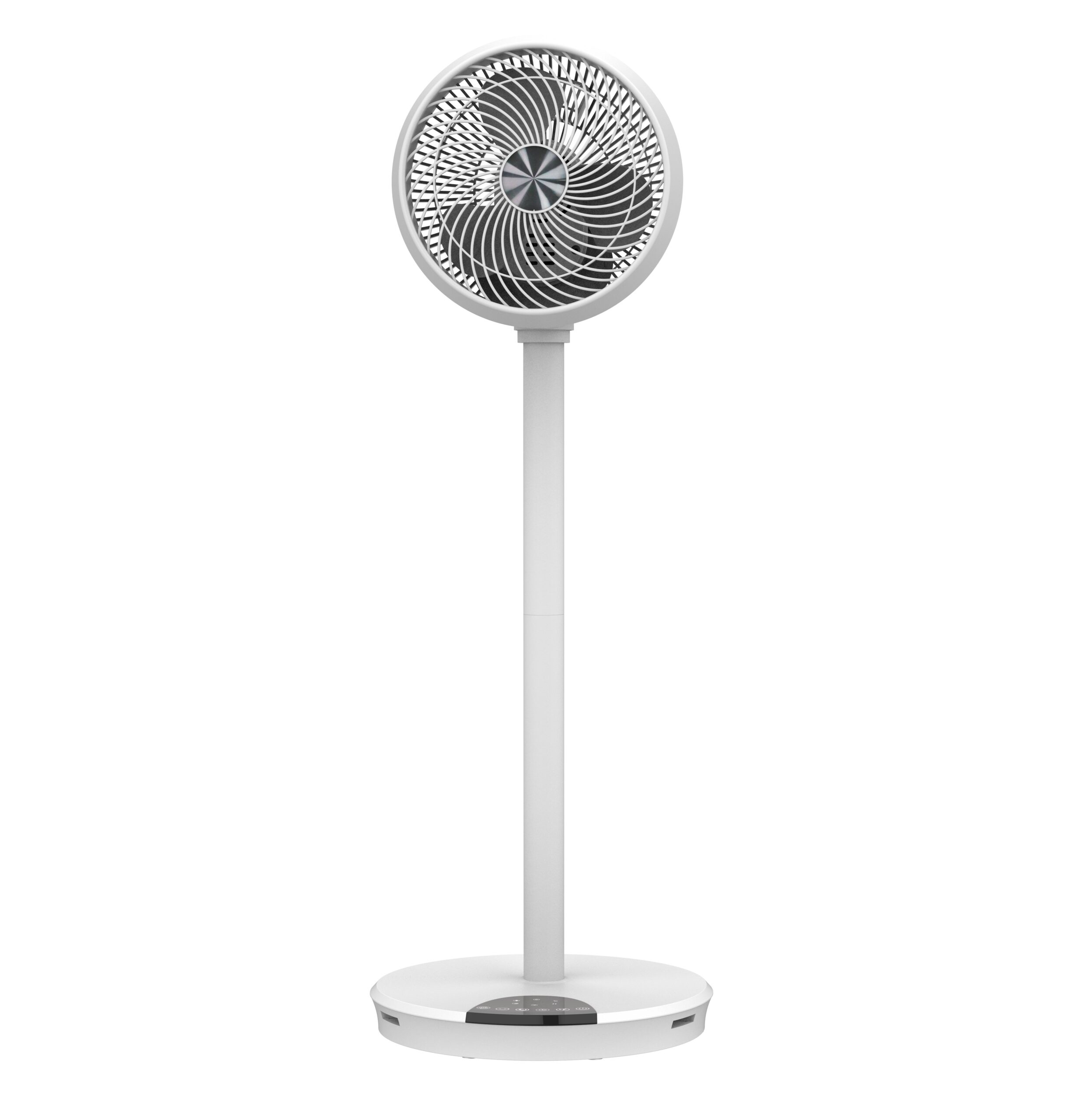 Ventilatore 9'' 2 in 1 con Piantana a 2 Altezze 12 Velocità con Telecomando Oscillazione a 720° e Timer TECHLY