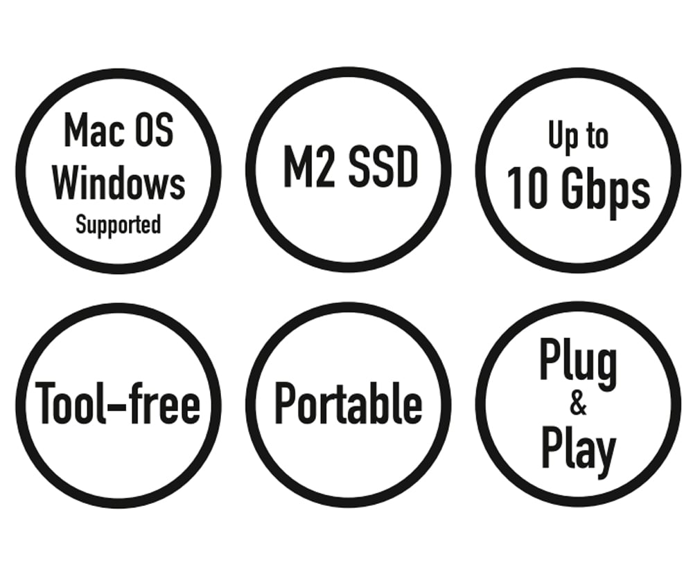 Adattatore USB-C™ 3.2 Quickport per SSD M.2 NVMe (PCIe) e SATA (NGFF) LOGILINK - immagine 8