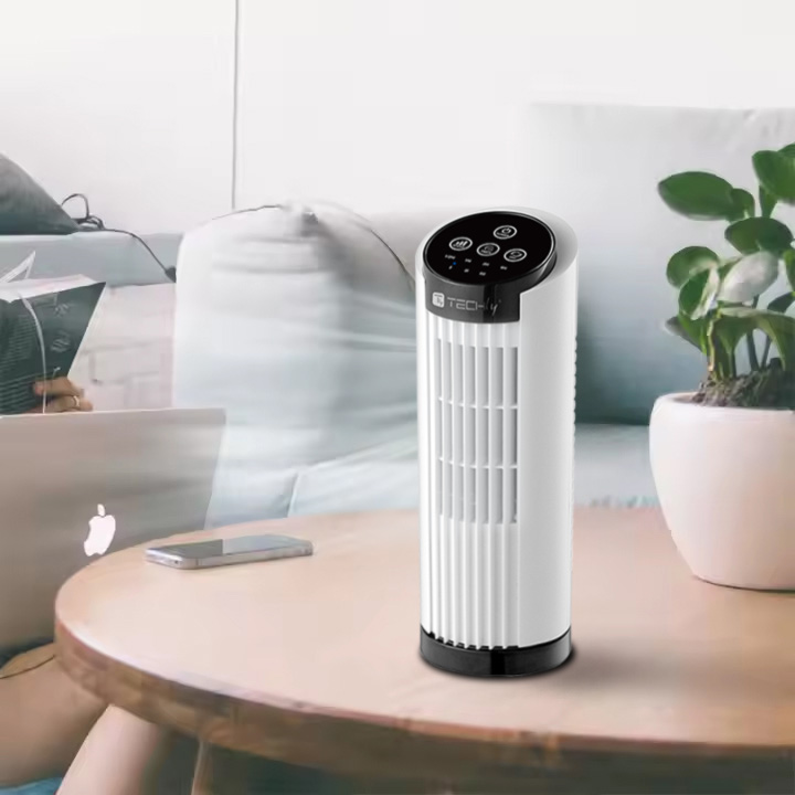 Mini Ventilatore a Torre 13'' 3 Velocità con Interruttore Touch Oscillazione 70° e Timer TECHLY - immagine 8