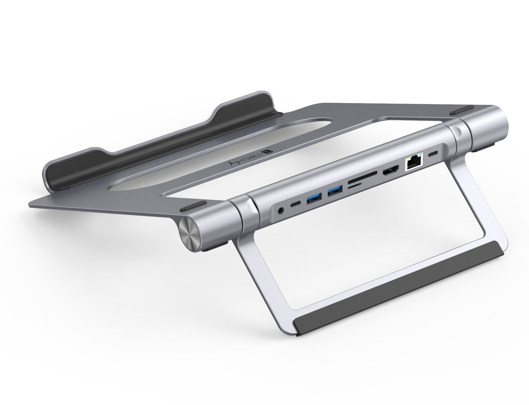 Docking Station USB-C™ 9 in 1 Hub USB3.1 Stand per Notebook Pieghevole TECHLY - immagine 8