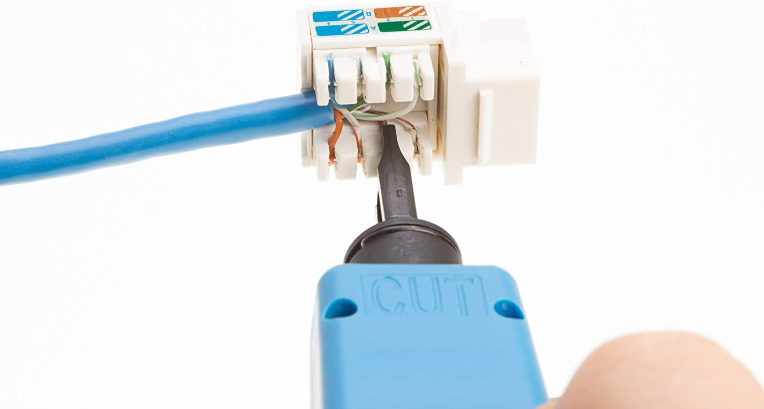 Frutto Keystone RJ45 Cat.5E UTP IDC 90° Bianco TECHLY PROFESSIONAL - immagine 7