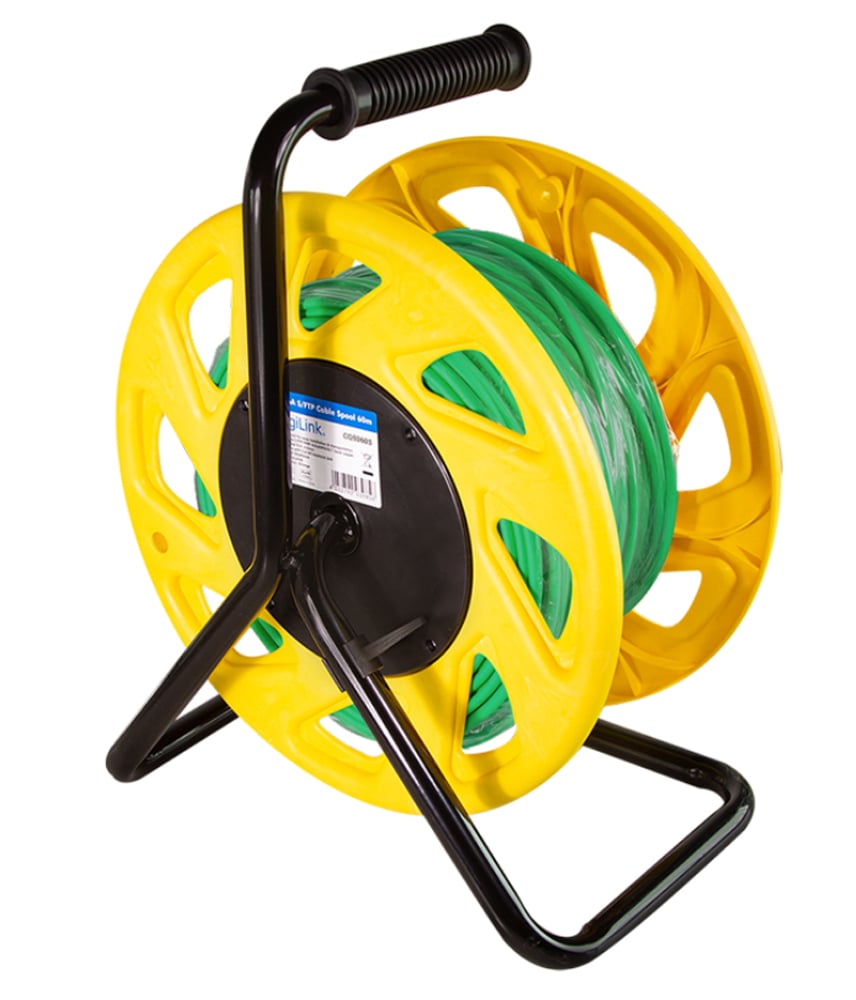 Cavo Patch Cat.7 Plug RJ45 S/FTP PUR con Avvolgicavo 60m Verde LOGILINK - immagine 8