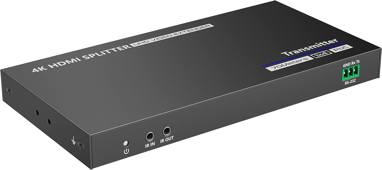 Extender Splitter HDMI 4 vie su Cavo di Rete 70 metri PoC TECHLY - immagine 7