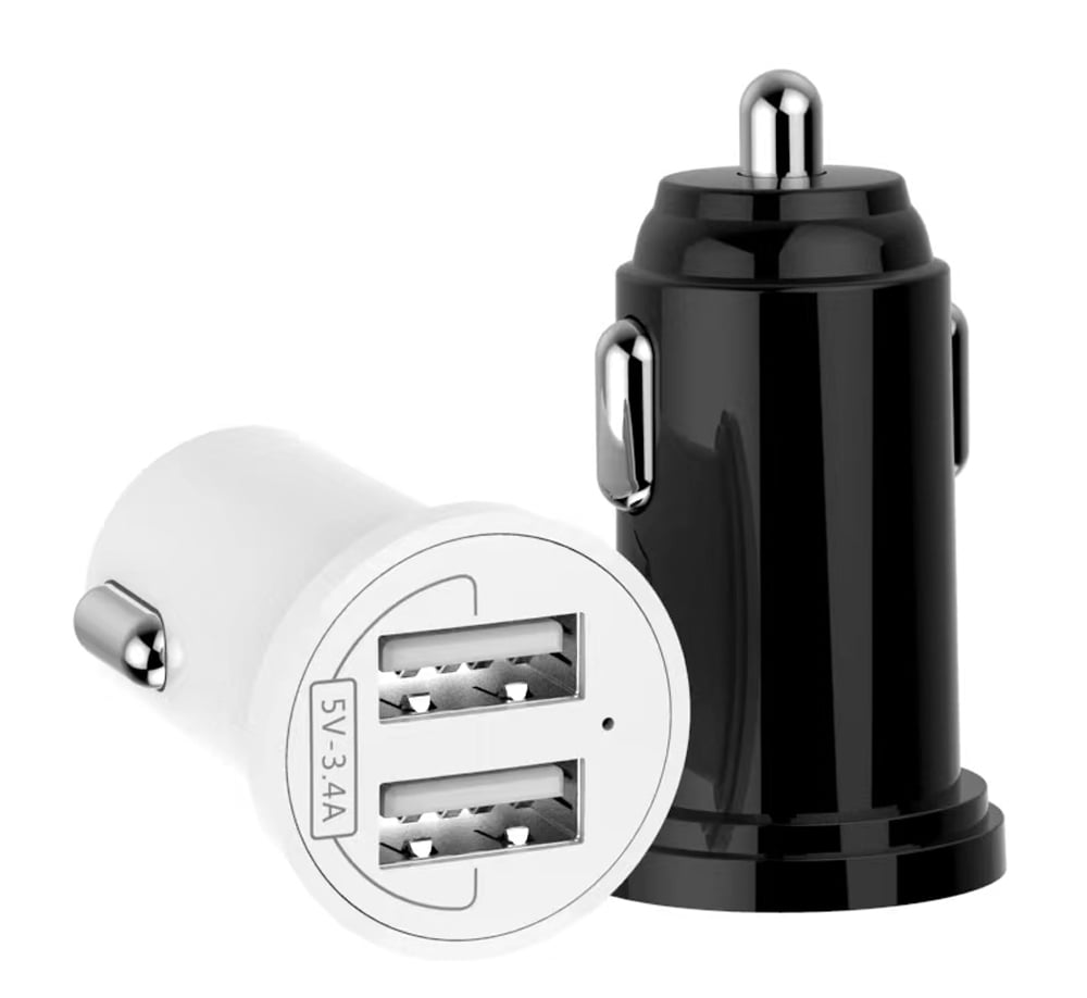Mini Caricatore da Auto 2 Porte USB-A 24W/4.8A Nero TECHLY - immagine 7