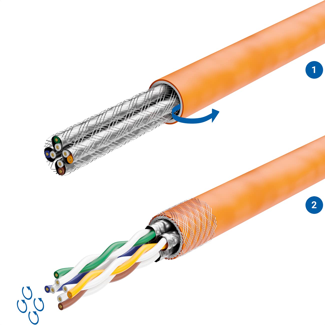 Frutto Keystone RJ45 Cat.6A STP Tool-Free 16.60mm TECHLY PROFESSIONAL - immagine 8