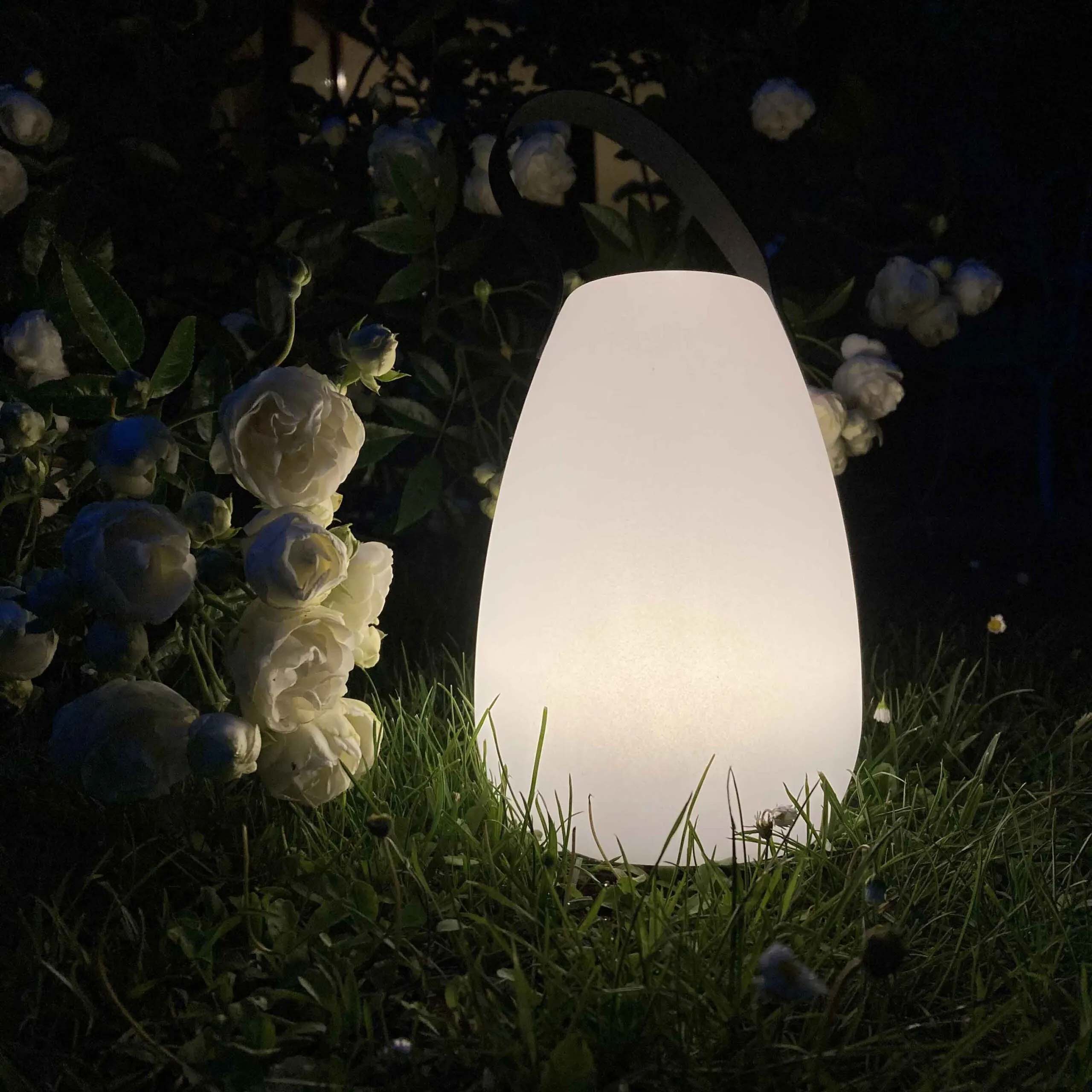 Lampada LED Multicolore Ricaricabile da Tavolo con Maniglia e Telecomando TECHLY - immagine 8