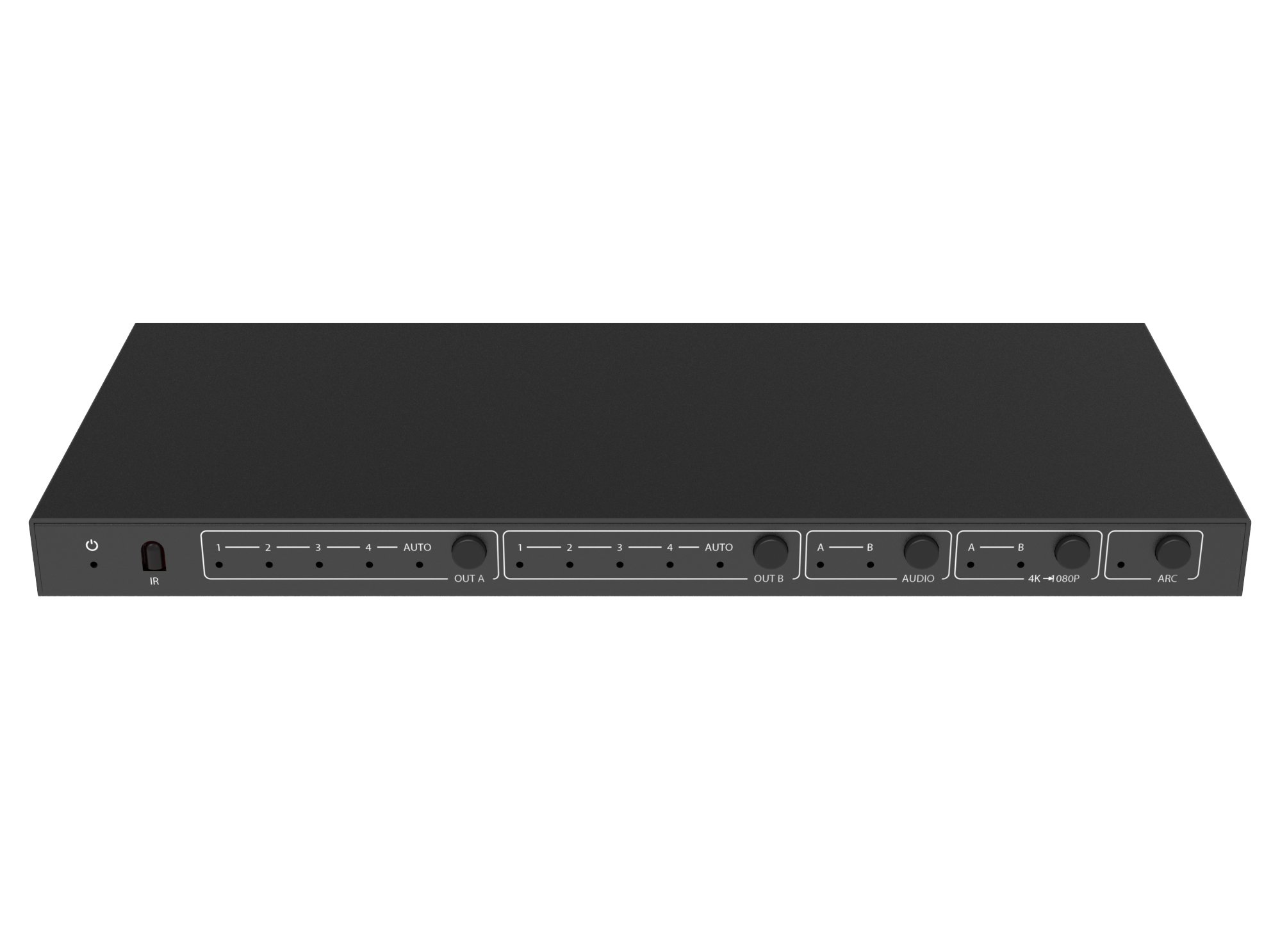Matrix Switch HDMI 2.0 4x2 18Gbps 4k@60Hz con estrattore audio TECHLY - immagine 7