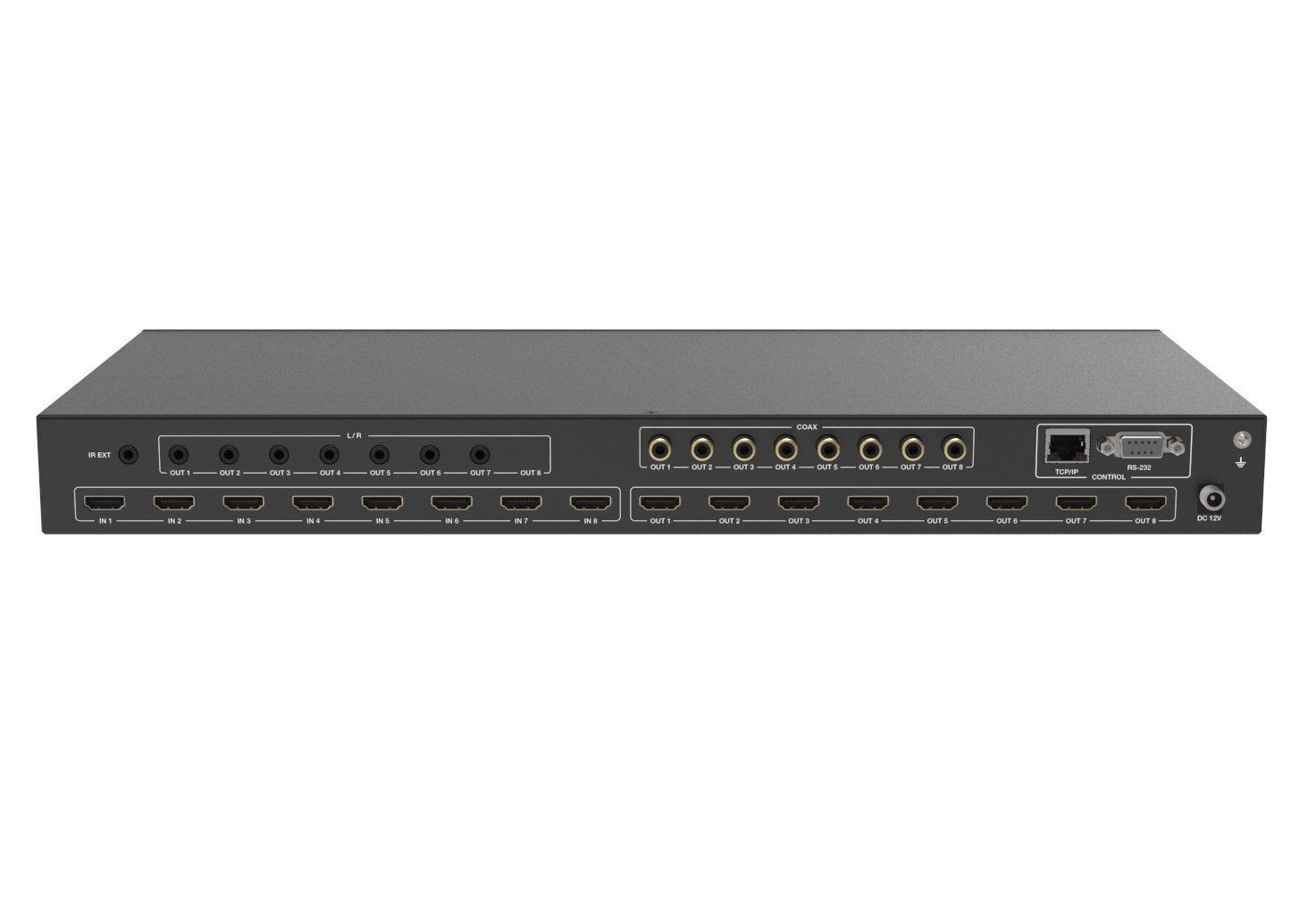 Matrix Swtich HDMI 2.0 8x8 18Gbps 4k@60Hz TECHLY - immagine 7