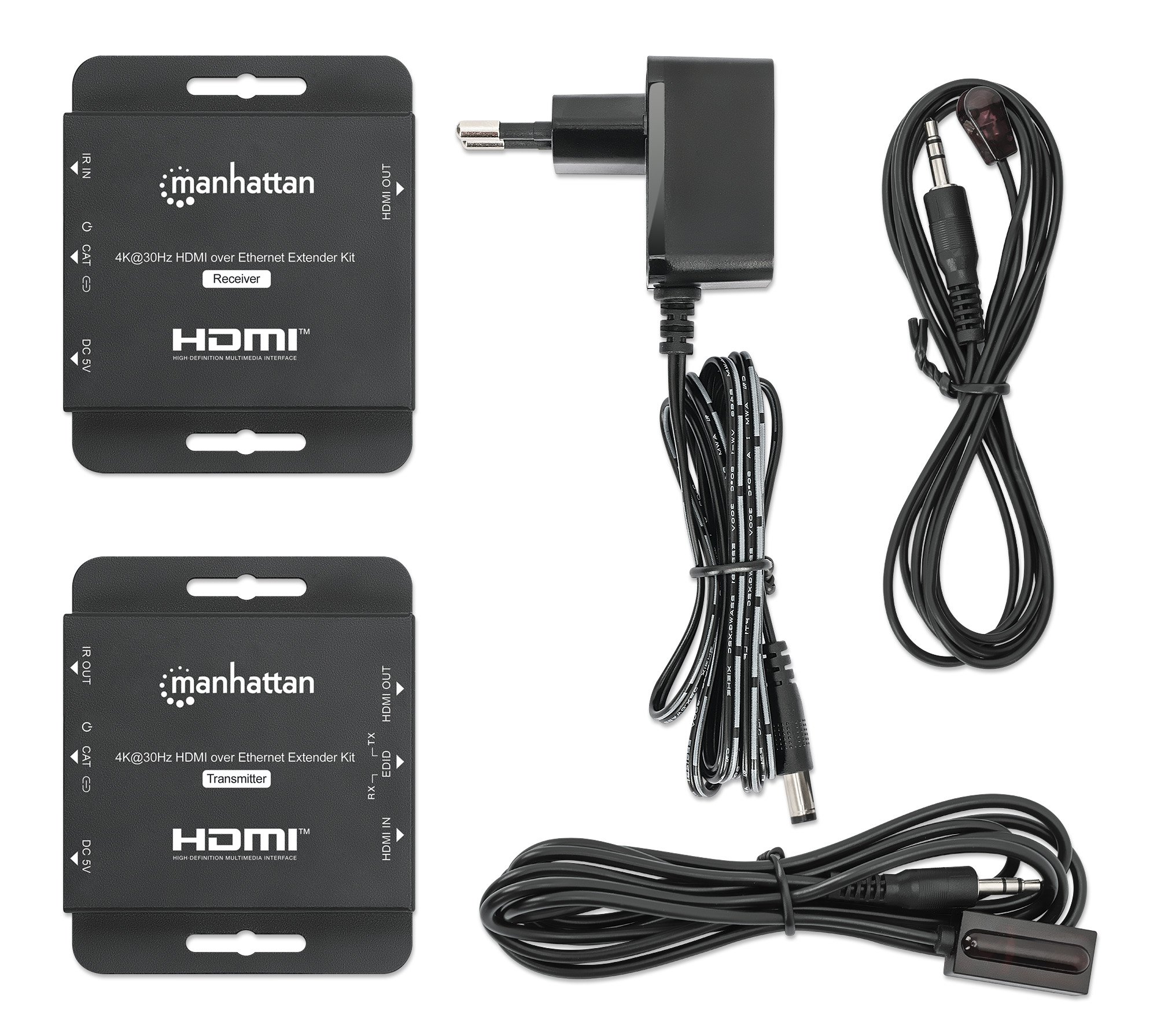 Kit Extender HDMI Over Ethernet 4K@30Hz MANHATTAN - immagine 8
