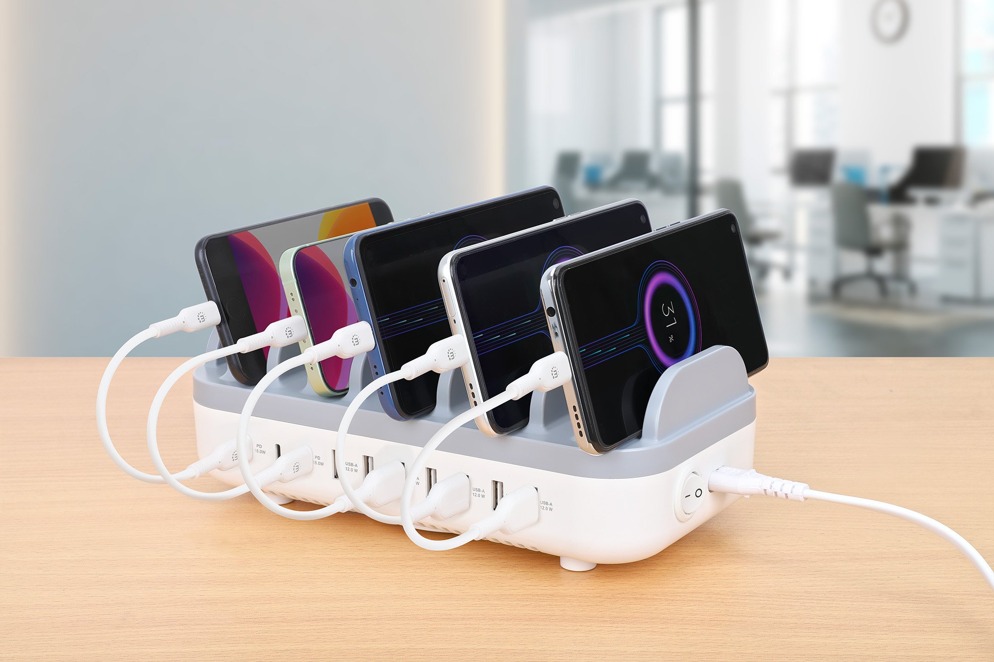 Docking Station Stazione di Ricarica 10 Porte USB 120W MANHATTAN - immagine 8