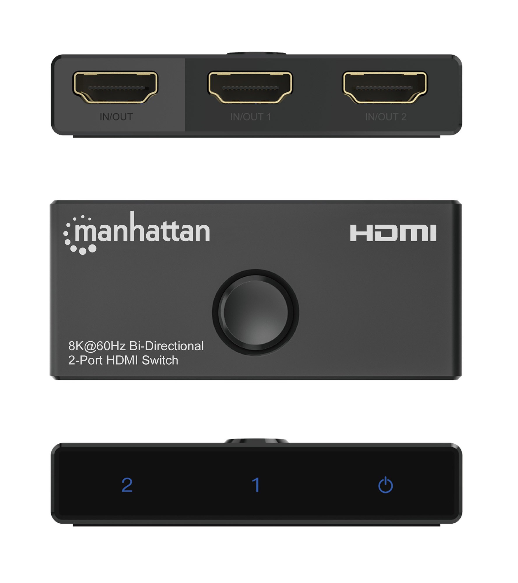 Switch HDMI 2 Porte 8K@60Hz Bidirezionale MANHATTAN - immagine 8