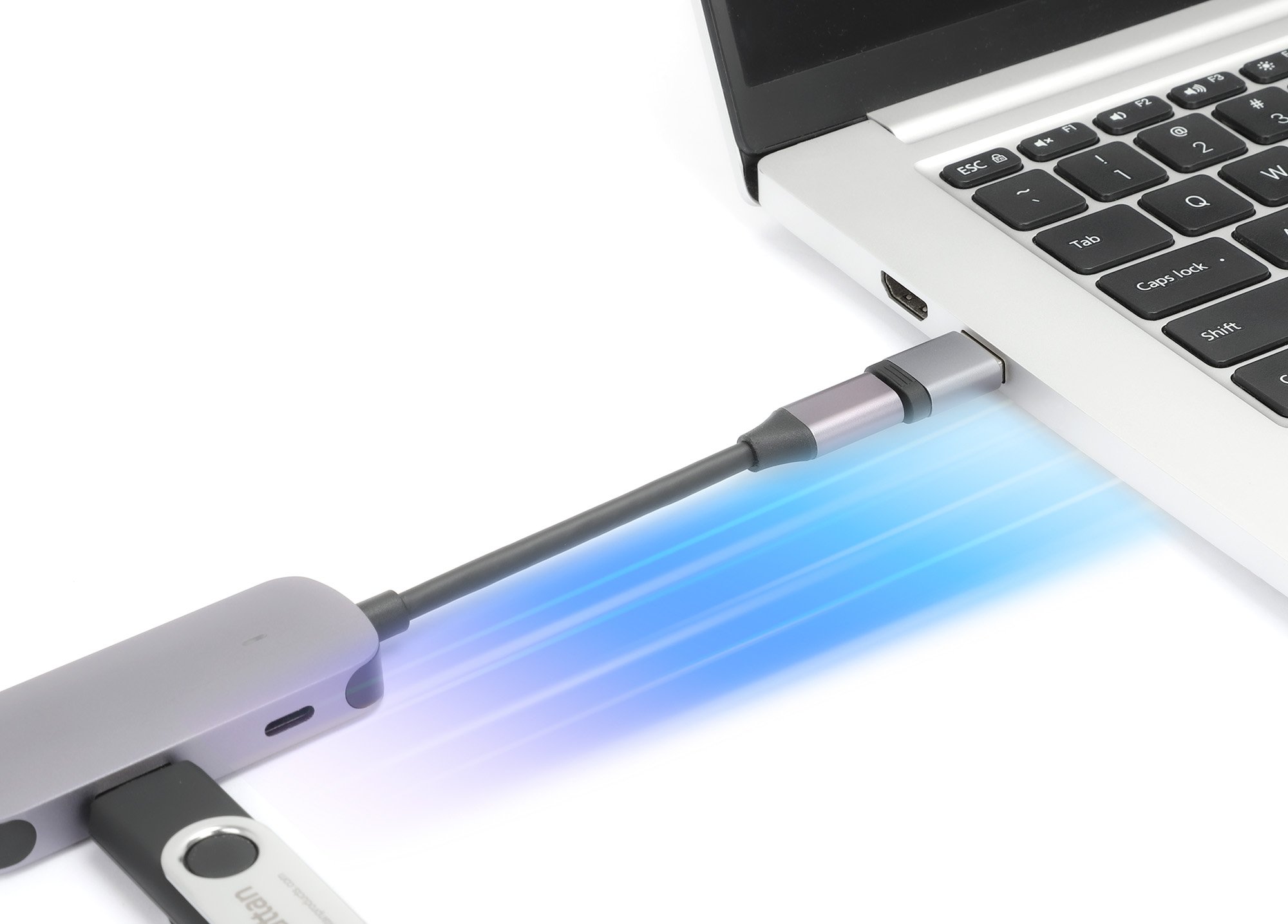 Set 2 Adattatori USB-C™ a USB-A & USB-A a USB-C™ MANHATTAN - immagine 8