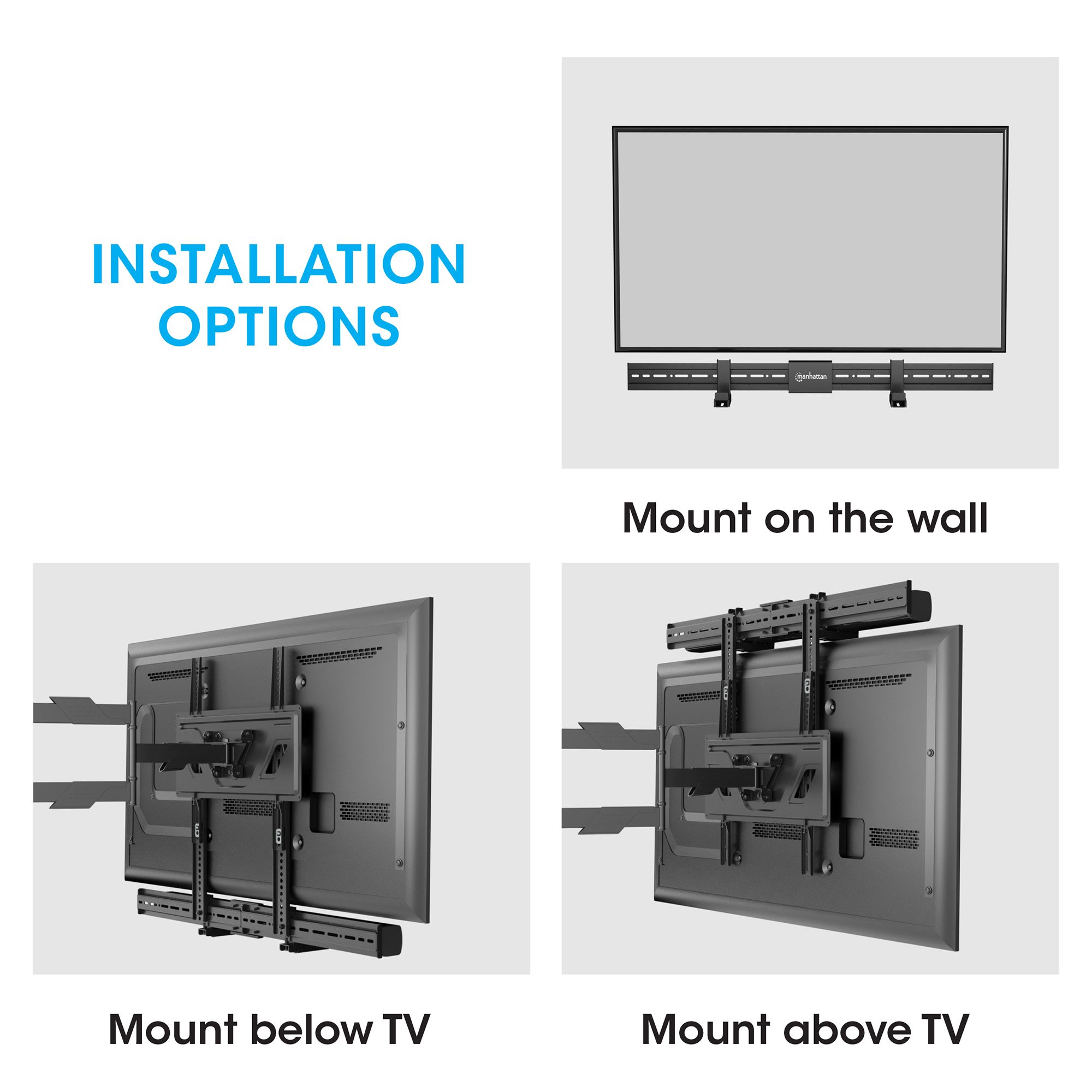 Supporto Universale per Soundbar da Muro Max VESA 800x400 MANHATTAN - immagine 8