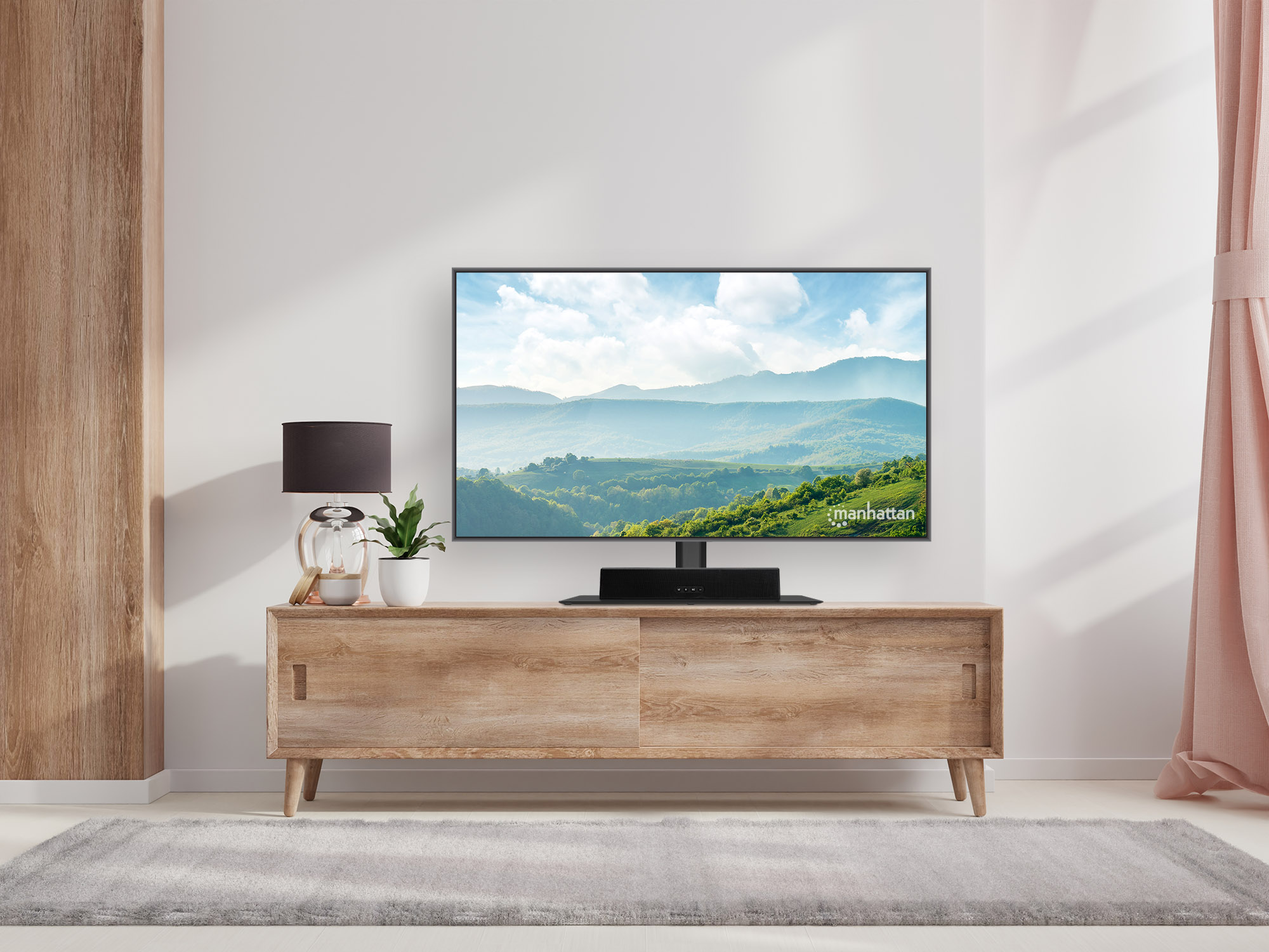 Supporto per TV regolabile in altezza per TV LED LCD 32-65'' MANHATTAN - immagine 8
