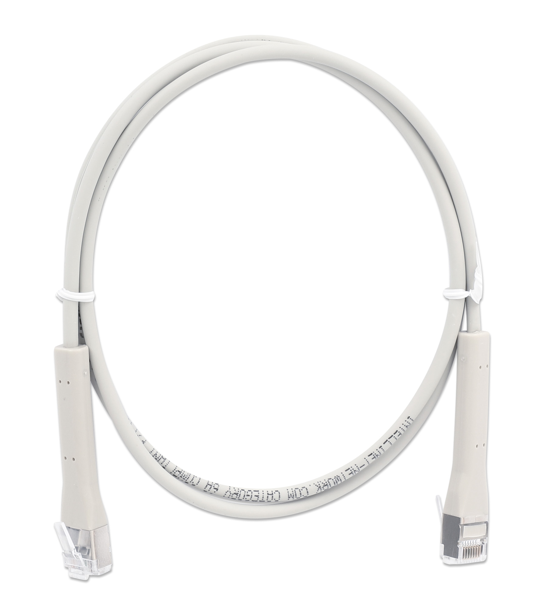 Cavo di rete Patch in Rame Cat. 6A F/FTP Pieghevole FlexiBoot Slim Grigio 2 m INTELLINET - immagine 7