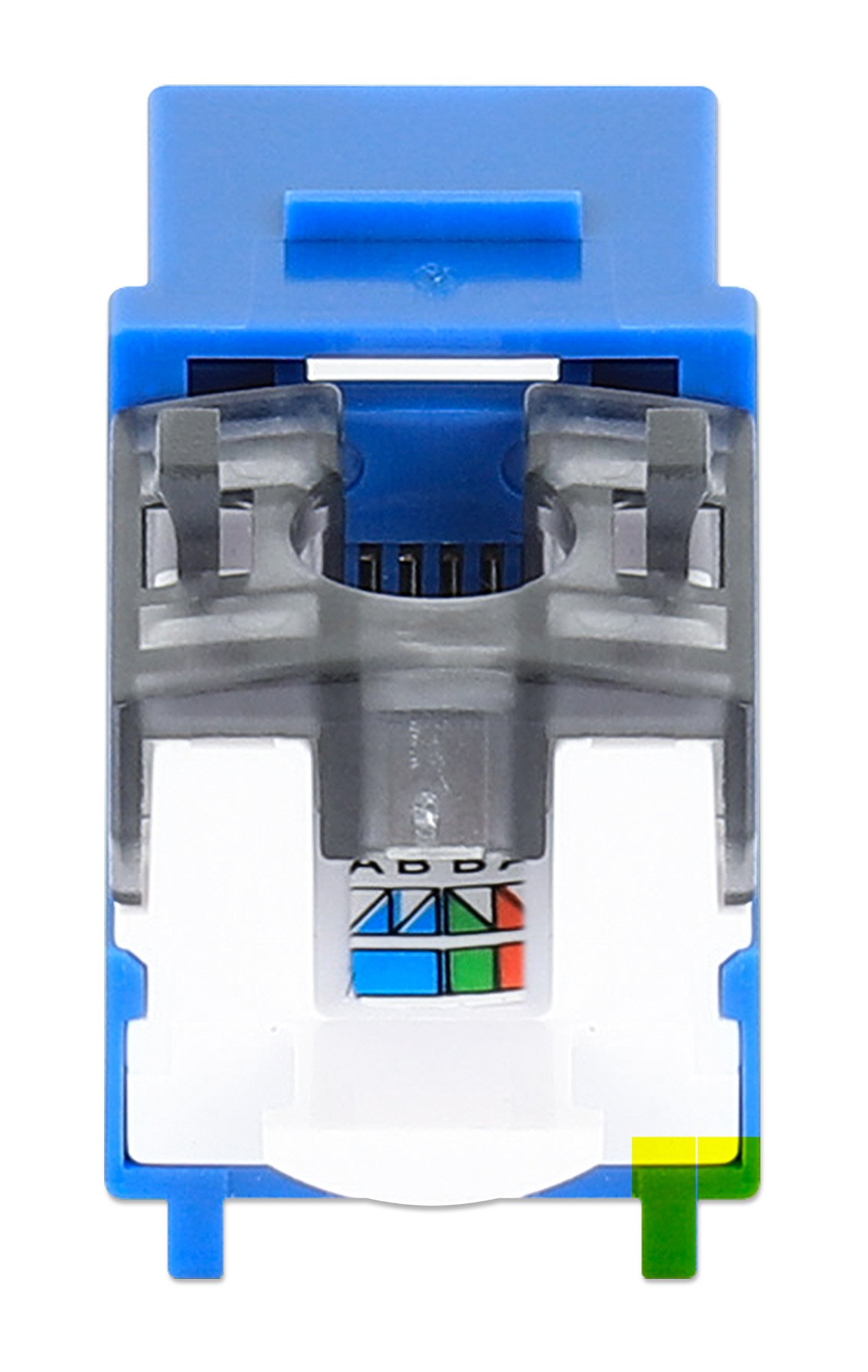 Frutto Keystone Slim Cat.6 per Cavo Rigido con Supporto Punch-Down 25 pz Blu INTELLINET - immagine 7