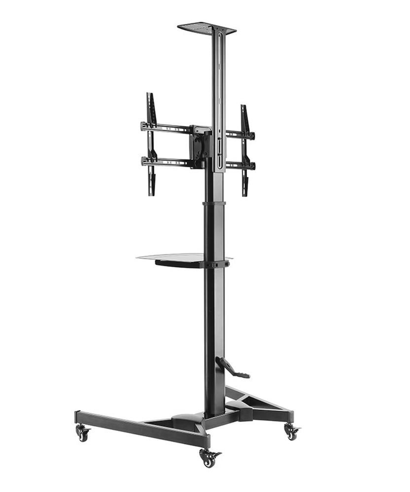 Supporto da Pavimento con Mensola TV/LED/LCD 37''-70'' Nero TECHLY - immagine 8