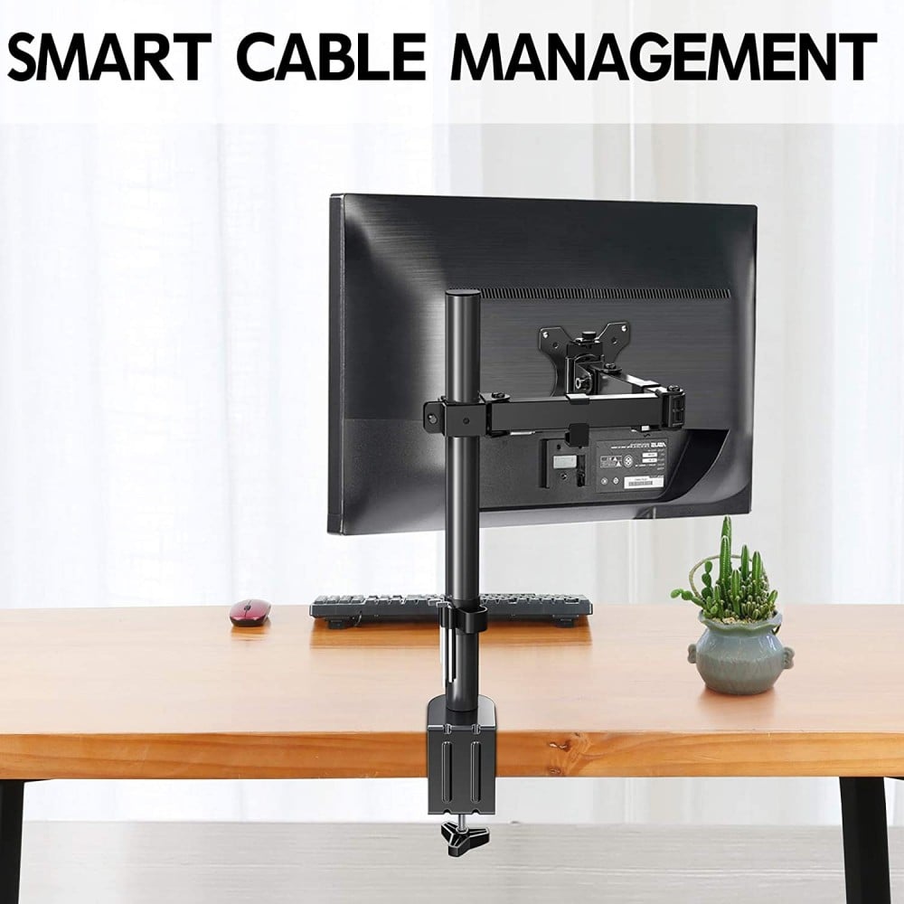 Supporto da Scrivania per Monitor 13-27'' Doppio Snodo di Regolazione TECHLY - immagine 8