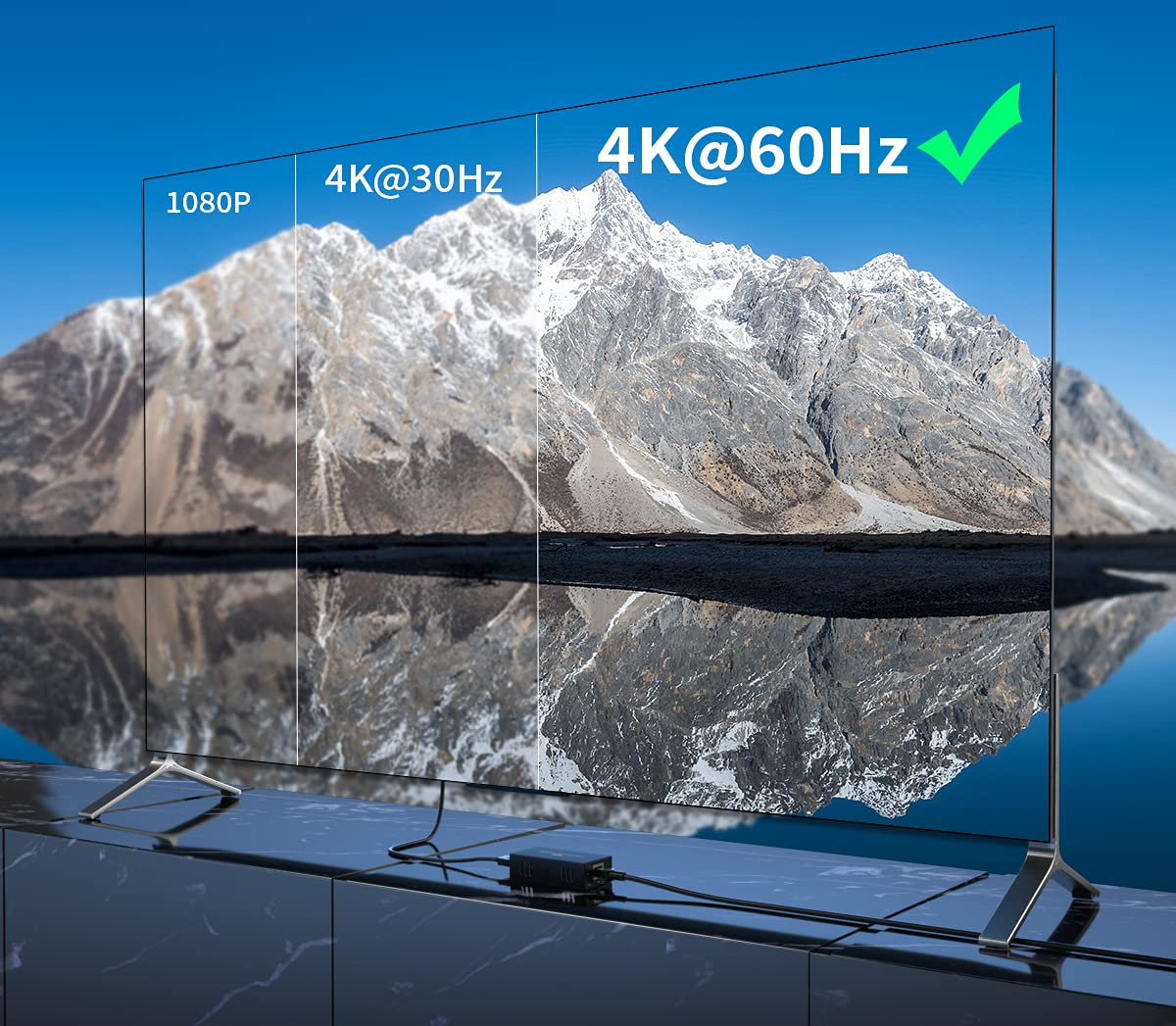 Switch HDMI 2.0 4x1 4K@60Hz con Splitter Audio eARC/ARC per Soundbar TECHLY - immagine 7