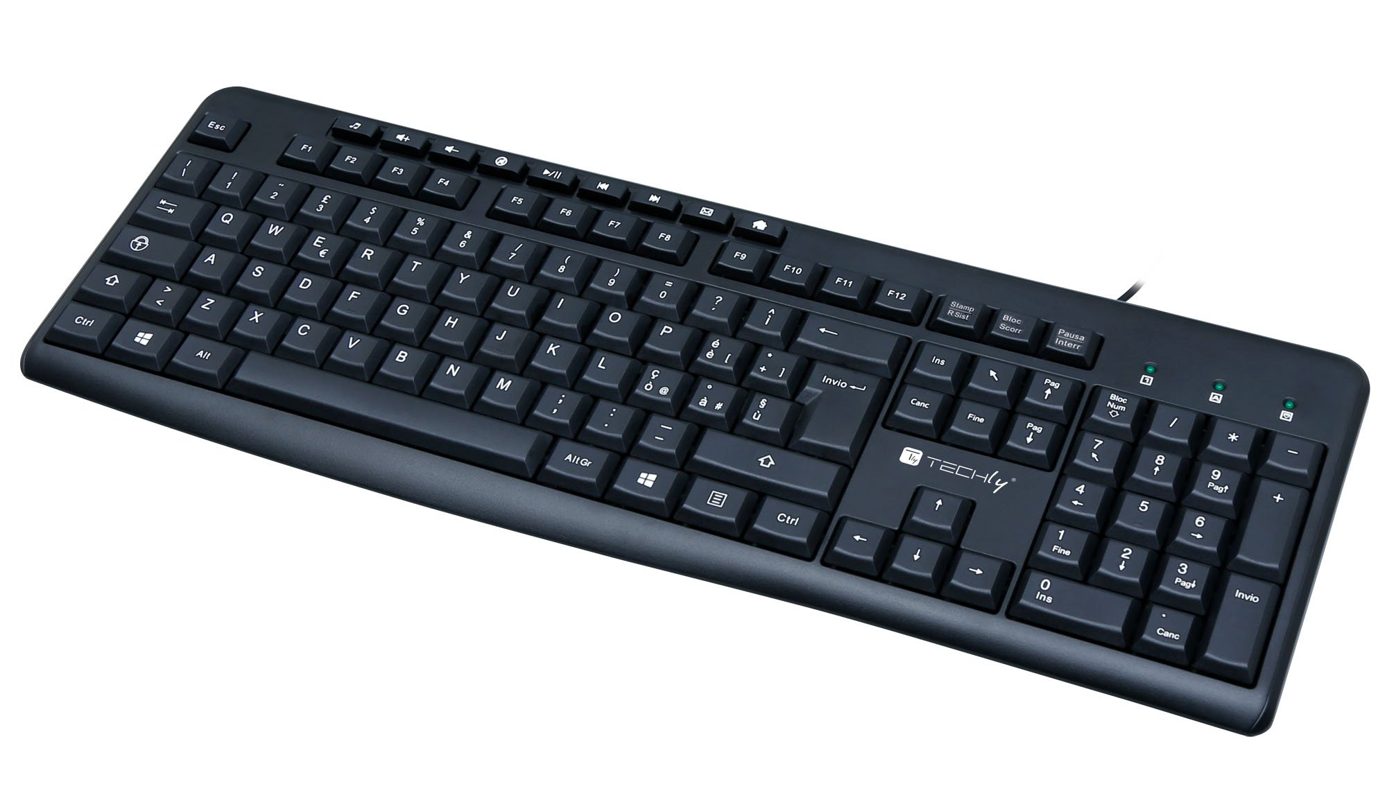 Tastiera USB 104 Tasti + 9 Multimediali TECHLY - immagine 7