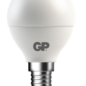 Lampadina LED Mini Globo E14 Bianco Caldo 3,5W, Classe F GP BATTERIES