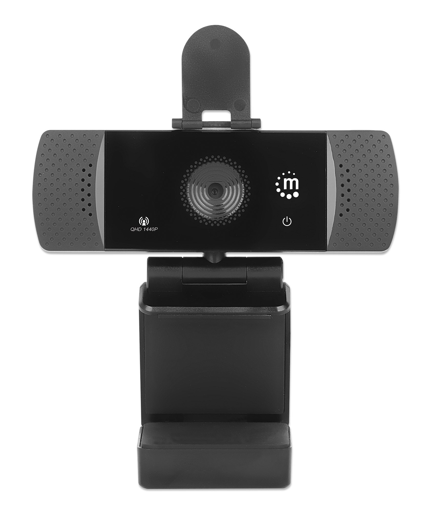 Webcam USB QHD 1440p con Cancellazione del Rumore MANHATTAN