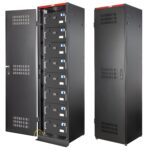 Armadio Rack 19'' 600x600 20U per Batterie Fotovoltaico Nero TECHLY PROFESSIONAL
