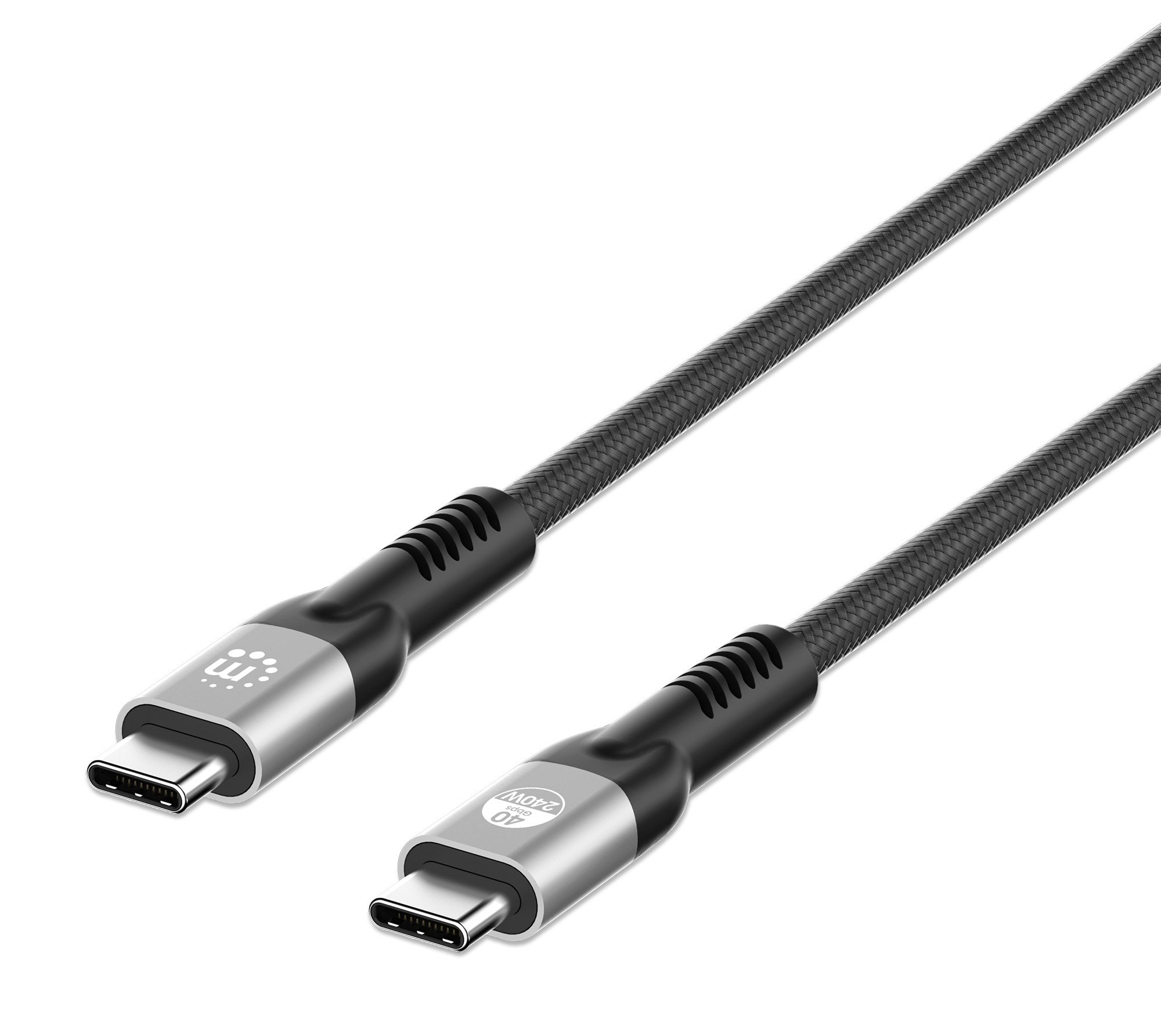 Cavo USB4 EPR USB-C™ M/M 40G 240W PD 3.1 8K E-Mark 2m MANHATTAN