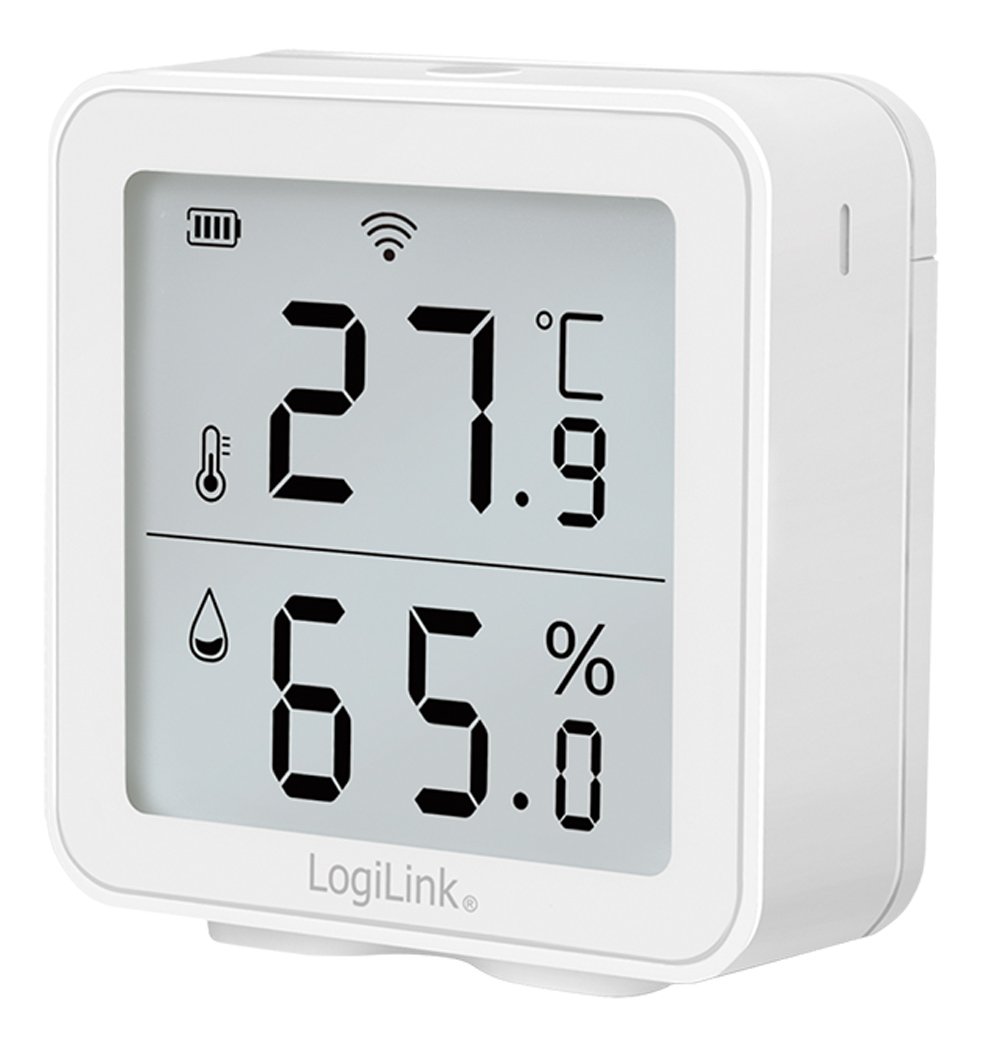 Termoigrometro Wireless Monitoraggio Remoto Wi-Fi App Smart Life LOGILINK