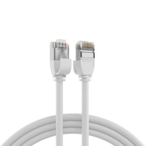Cavo di Rete Patch in Rame Cat.6A U/FTP TPE 4mm Ultraflex Bianco 0,5m OEM