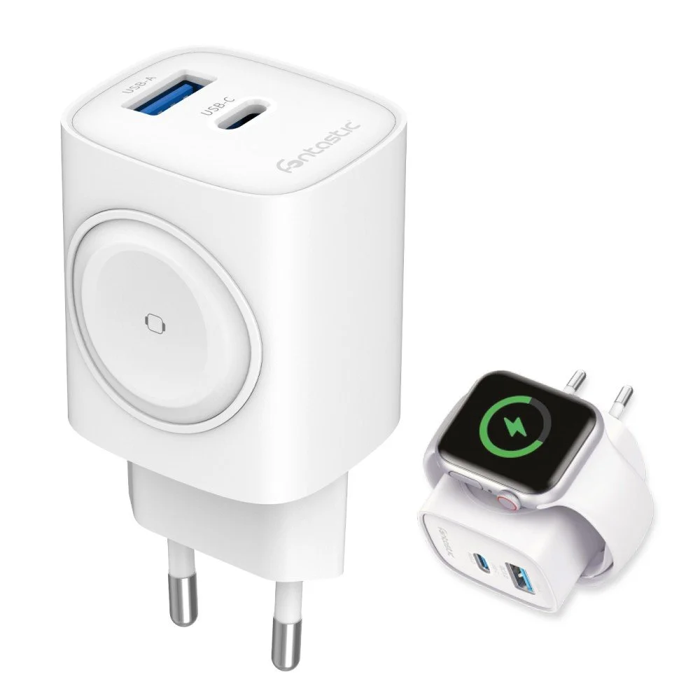 Caricatore Alimentatore GaN 22W da Viaggio Fast Charge USB-A USB-C™ WiGan FONTASTIC