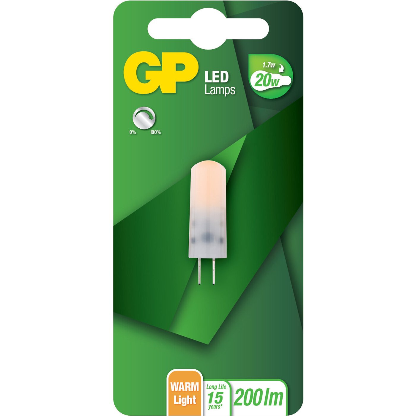 Lampadina LED Bispina G4 20W Dimmerabile 200lm, 085041-LDCE1 GP BATTERIES