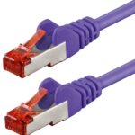 Cavo di rete Patch in rame Cat. 6 Viola SFTP LSZH 5m GOOBAY
