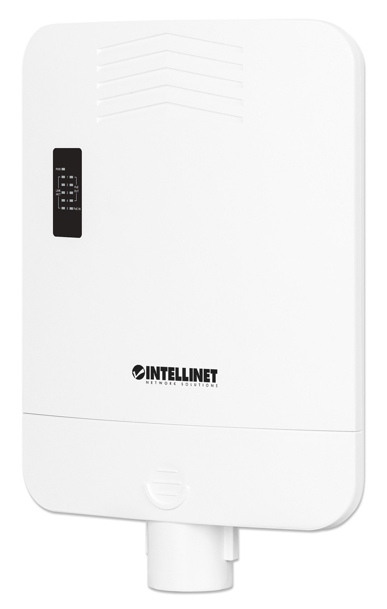 Switch Gigabit 5 porte PoE Passante / Extender 4 porte PoE+ per Esterno INTELLINET