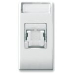 Domus S44 Presa RJ45 Cat.6 FTP Connettore 3M con Tappo Bianco Lucido AVE