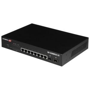 Smart Switch Web 10 porte Gigabit PoE+ 2 porte SFP, GS-5208PLG V2 EDIMAX