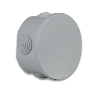 Scatola Rotonda IP44 di Derivazione da Parete con Passacavi AVE