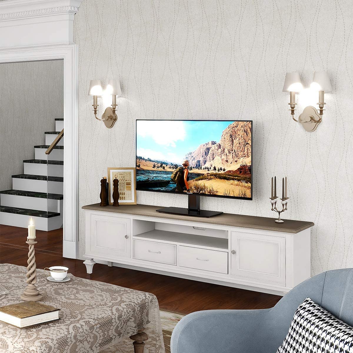 Supporto Universale da Tavolo per TV da 32'' a 65'' TECHLY - immagine 9