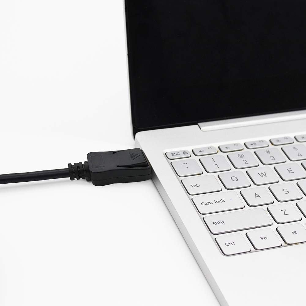 Cavo Audio/Video DisplayPort 1.4 8K M/M Angolato 90° 2m Nero TECHLY - immagine 9